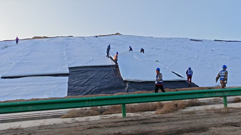 山西垃圾填埋場(chǎng)用HDPE防滲土工膜強(qiáng)度十足